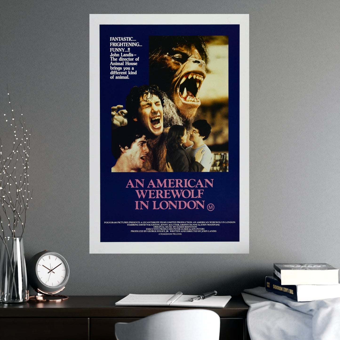 AN AMERICAN WEREWOLF IN LONDON (3) 1981 - Paper Movie Poster-The Sticker Space