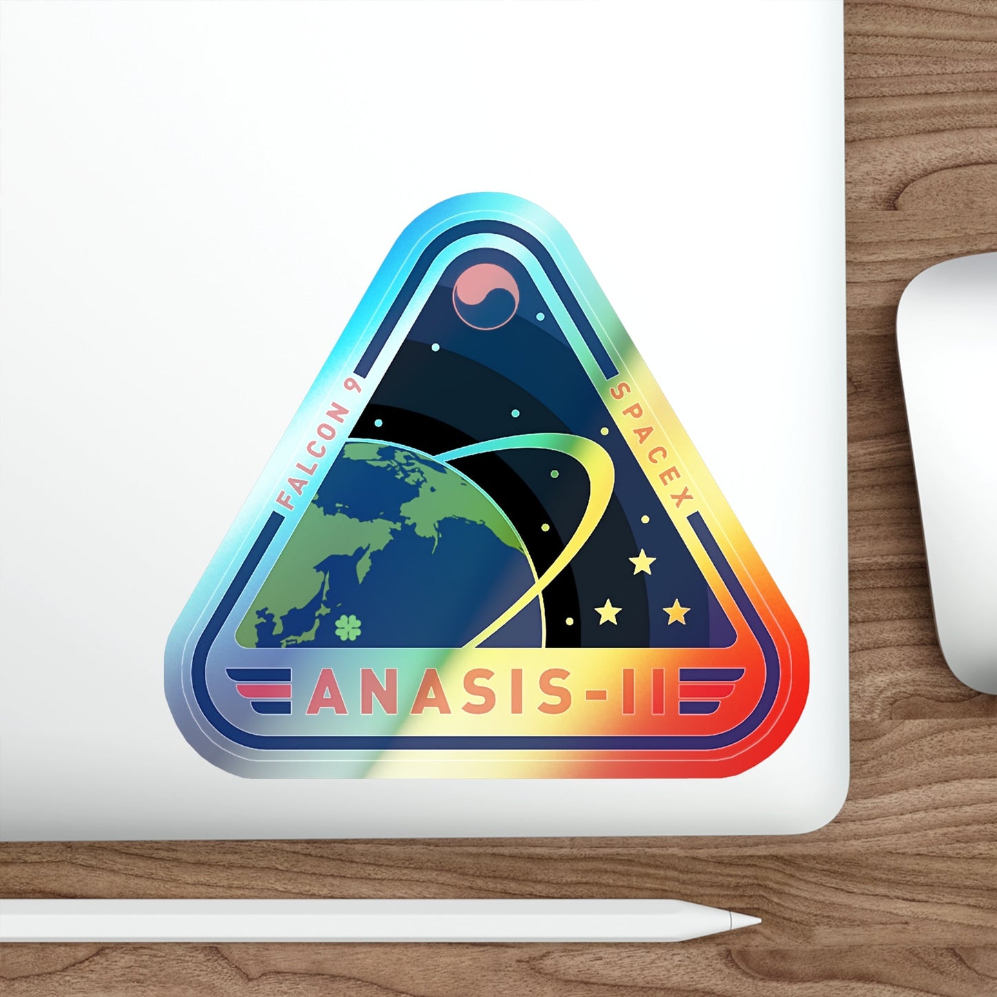 ANASIS-II (SpaceX) Holographic STICKER Die-Cut Vinyl Decal-The Sticker Space