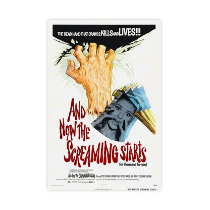 AND NOW THE SCREAMING STARTS 1973 - Paper Movie Poster-16″ x 24″ (Vertical)-The Sticker Space