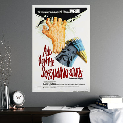 AND NOW THE SCREAMING STARTS 1973 - Paper Movie Poster-The Sticker Space