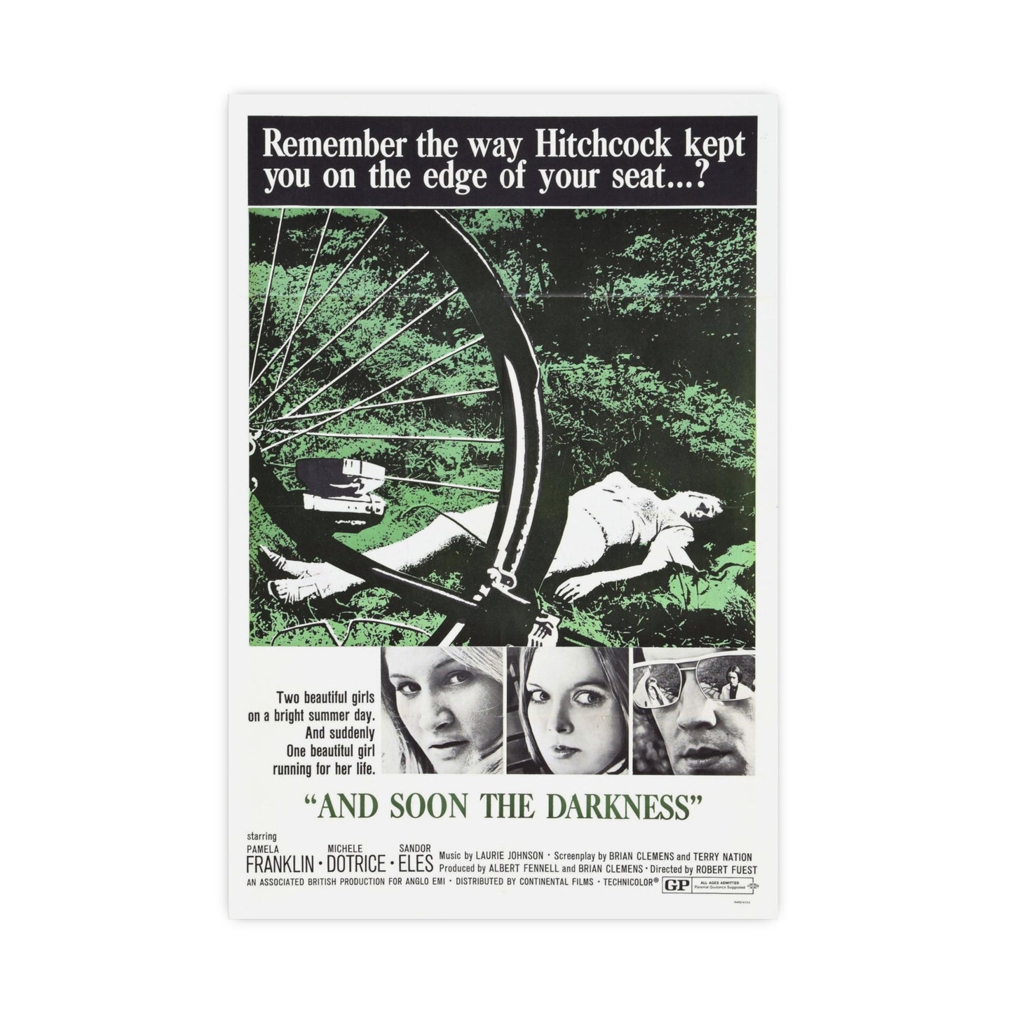 AND SOON THE DARKNESS 1970 - Paper Movie Poster-20″ x 30″ (Vertical)-The Sticker Space
