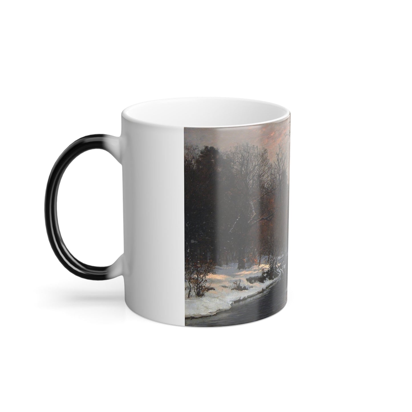 Anders Andersen-Lundby (1840-1923) The Woods in Silver - Color Changing Mug 11oz-11oz-The Sticker Space