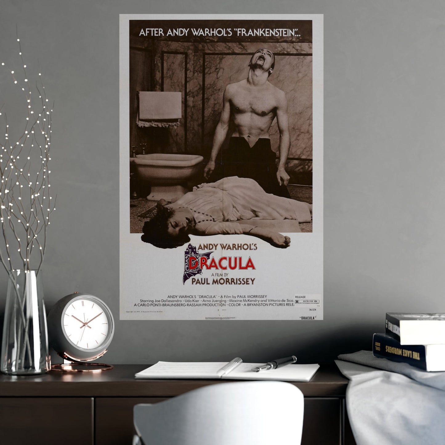 ANDY WARHOL'S DRACULA (2) 1974 - Paper Movie Poster-The Sticker Space