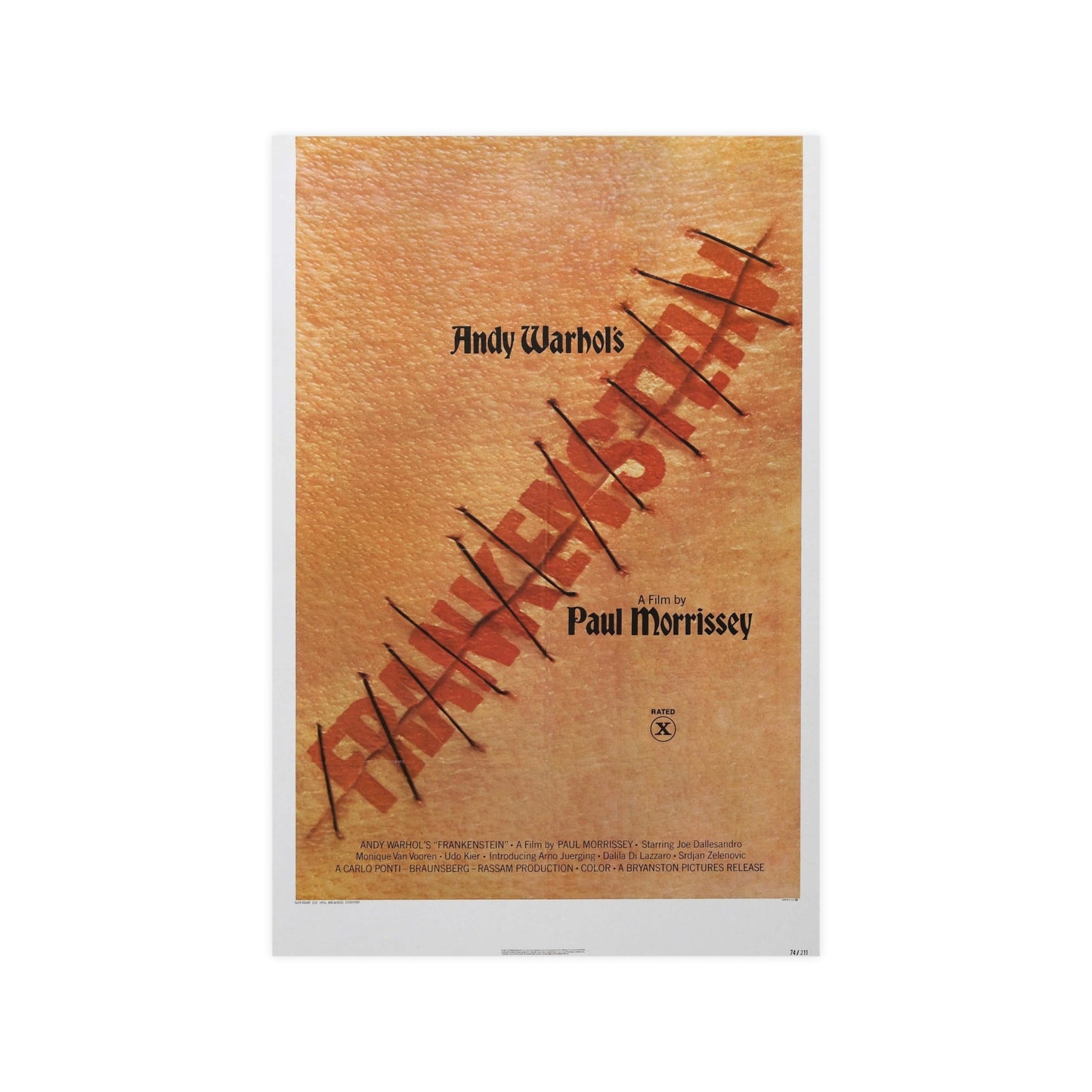ANDY WARHOL'S FRANKENSTEIN 1973 - Paper Movie Poster-12″ x 18″ (Vertical)-The Sticker Space