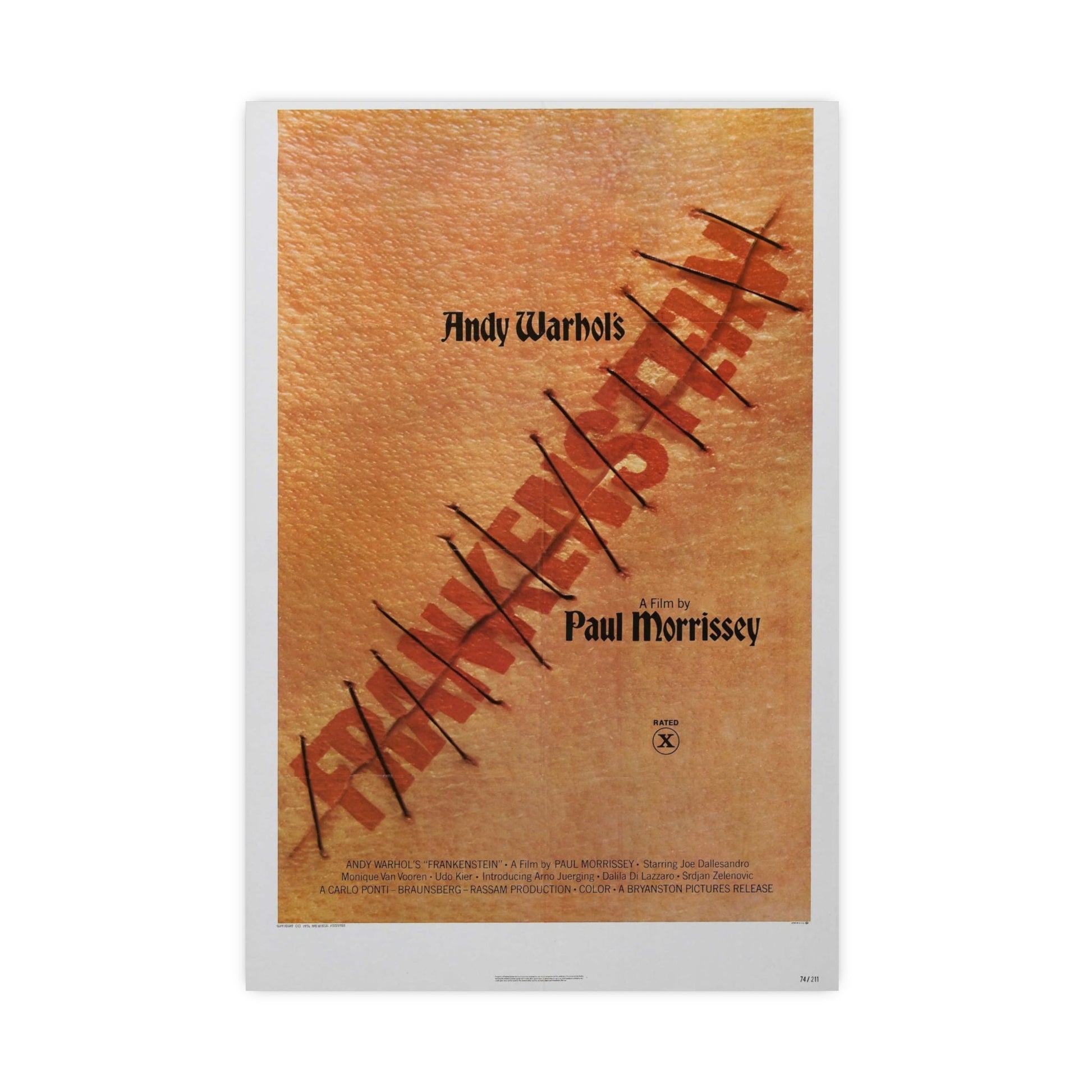 ANDY WARHOL'S FRANKENSTEIN 1973 - Paper Movie Poster-16″ x 24″ (Vertical)-The Sticker Space