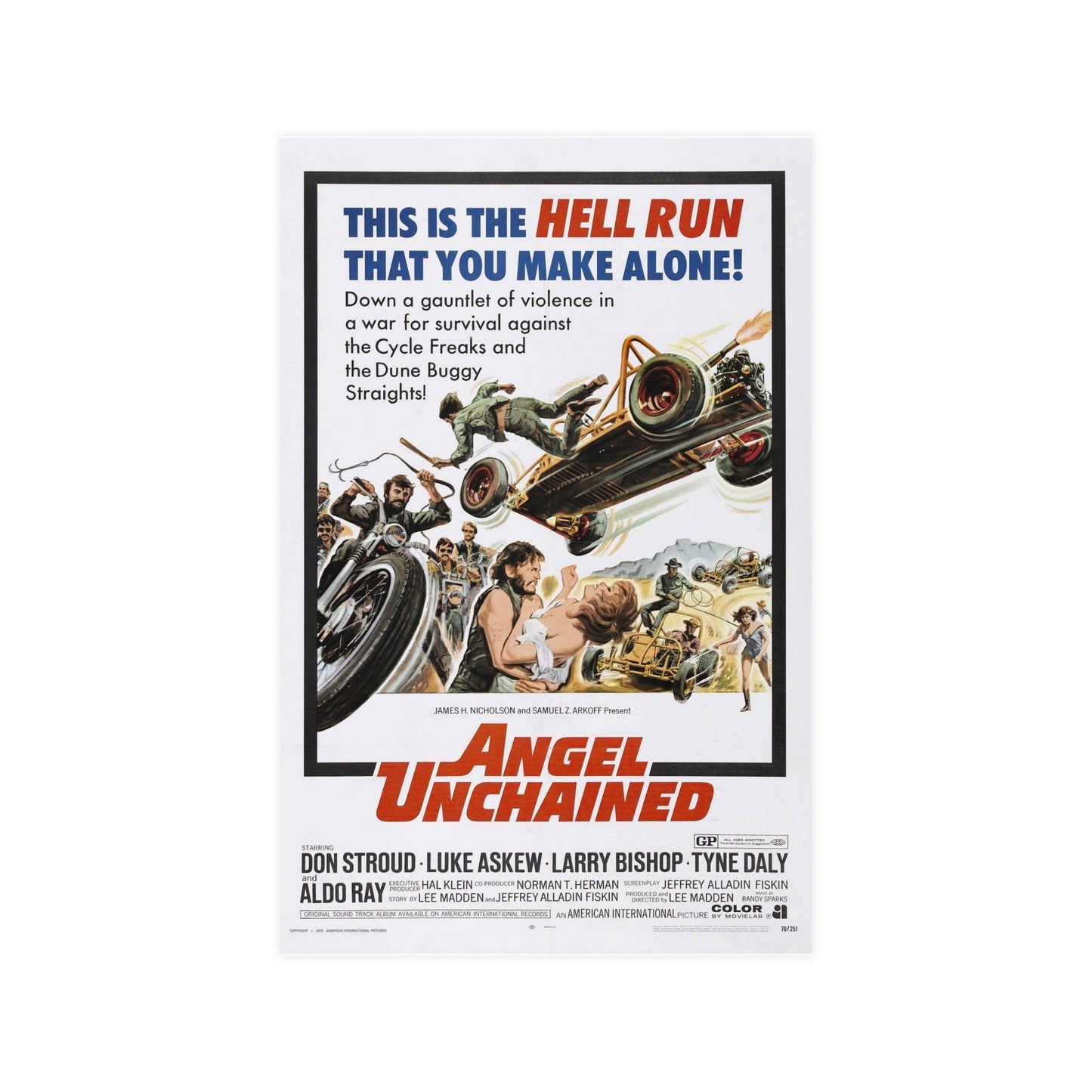 ANGEL UNCHAINED 1970 - Paper Movie Poster-11″ x 17″ (Vertical)-The Sticker Space