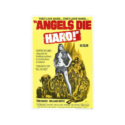 ANGELS DIE HARD 1970 - Paper Movie Poster-12″ x 18″ (Vertical)-The Sticker Space