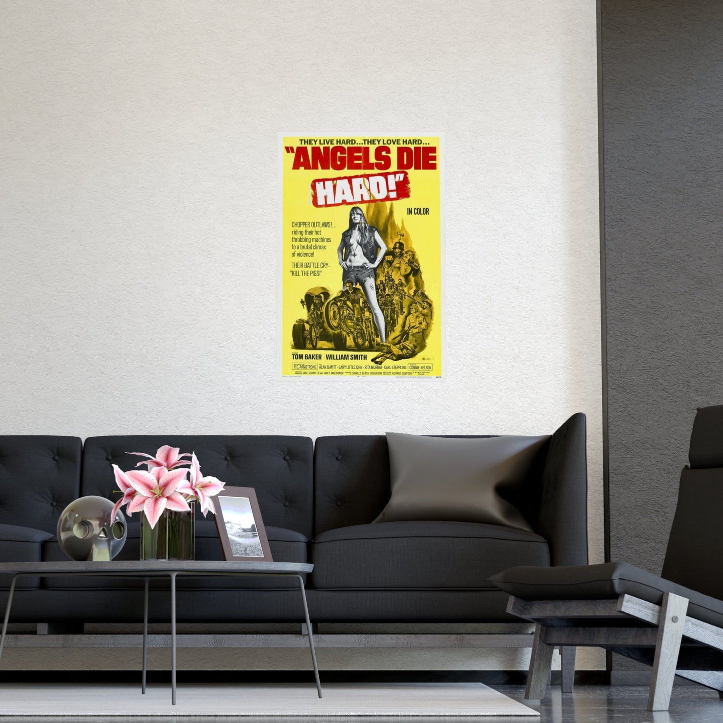 ANGELS DIE HARD 1970 - Paper Movie Poster-The Sticker Space