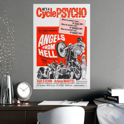 ANGELS FROM HELL 1968 - Paper Movie Poster-The Sticker Space