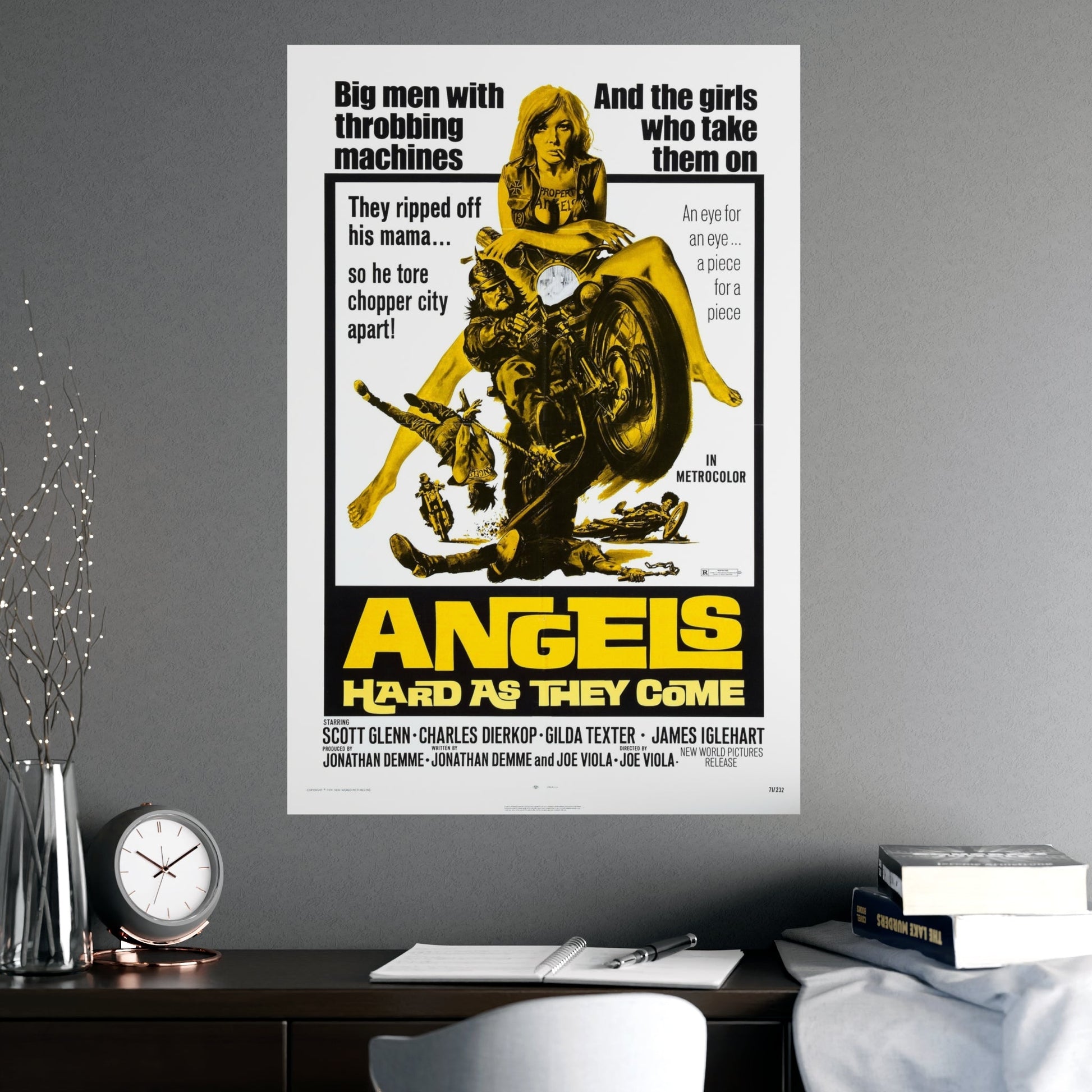 ANGELS HARD AS THEY COME 1971 - Paper Movie Poster-The Sticker Space
