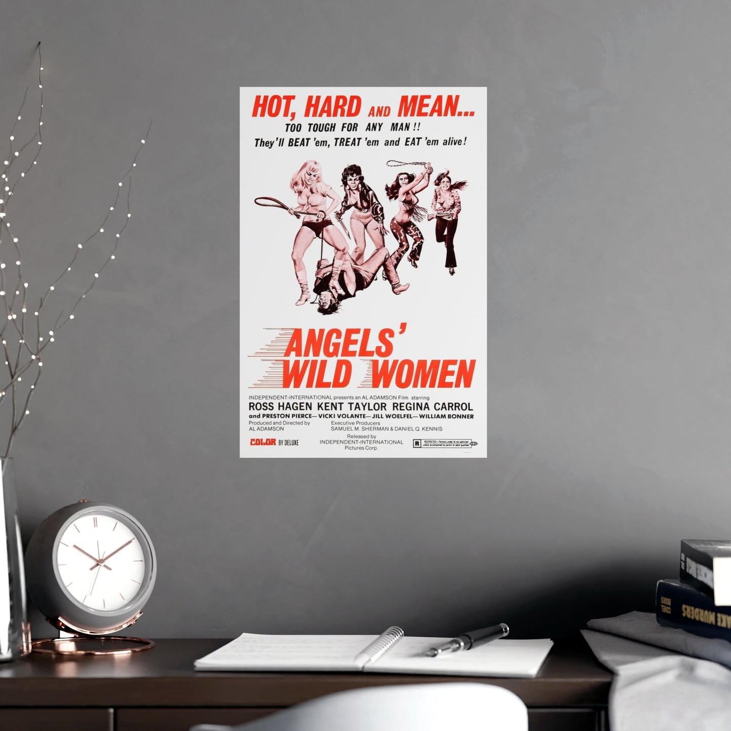 ANGELS WILD WOMEN 1972 - Paper Movie Poster-The Sticker Space