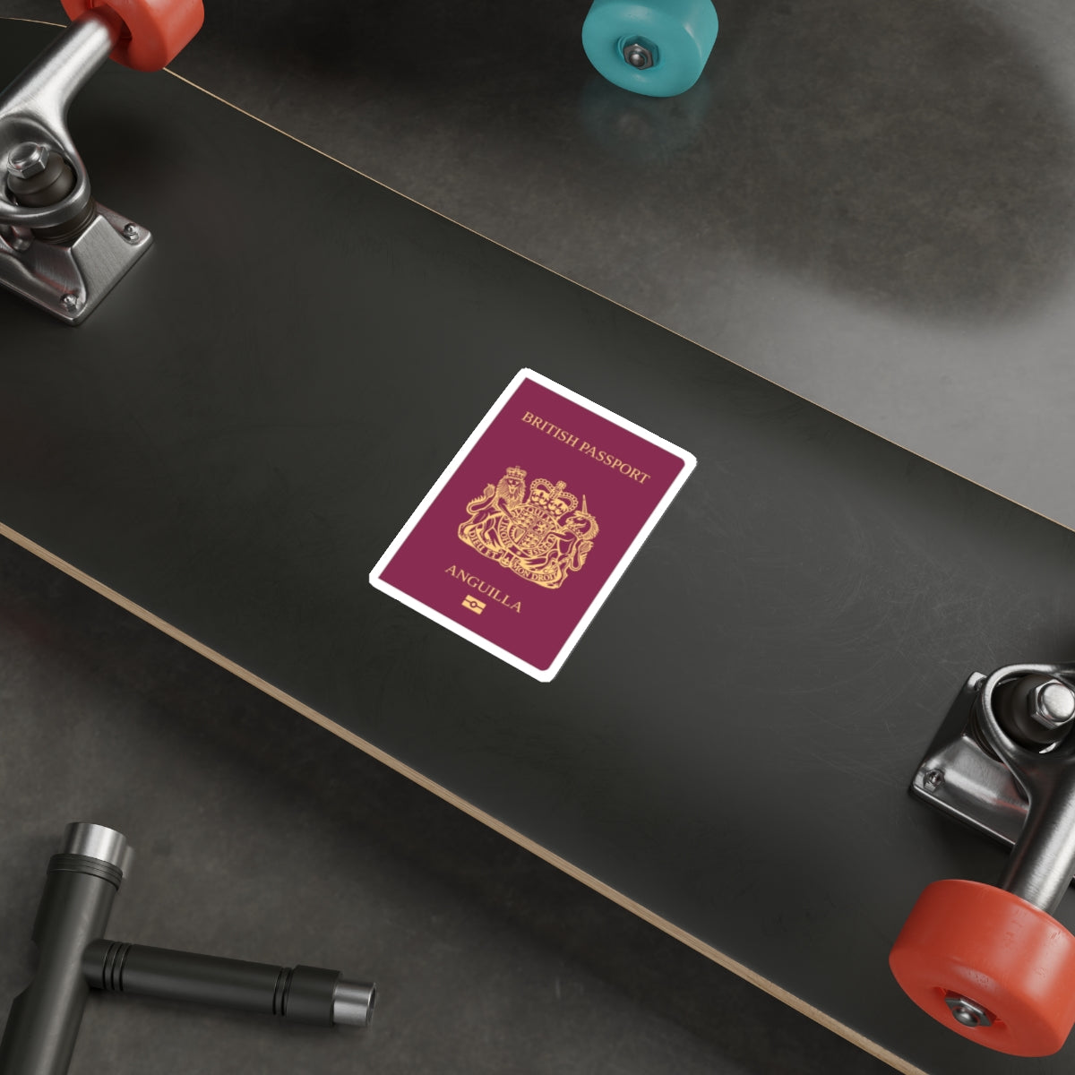 Anguilla Passport STICKER Vinyl Die-Cut Decal-The Sticker Space