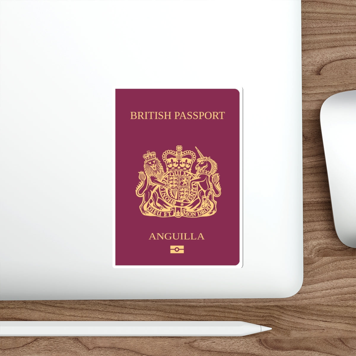 Anguilla Passport STICKER Vinyl Die-Cut Decal-The Sticker Space