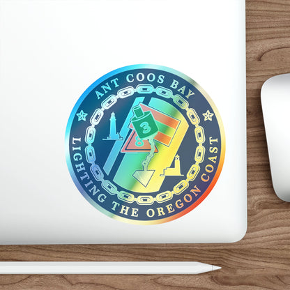 ANT Coos Bay Oregon (U.S. Coast Guard) Holographic STICKER Die-Cut Vinyl Decal-The Sticker Space