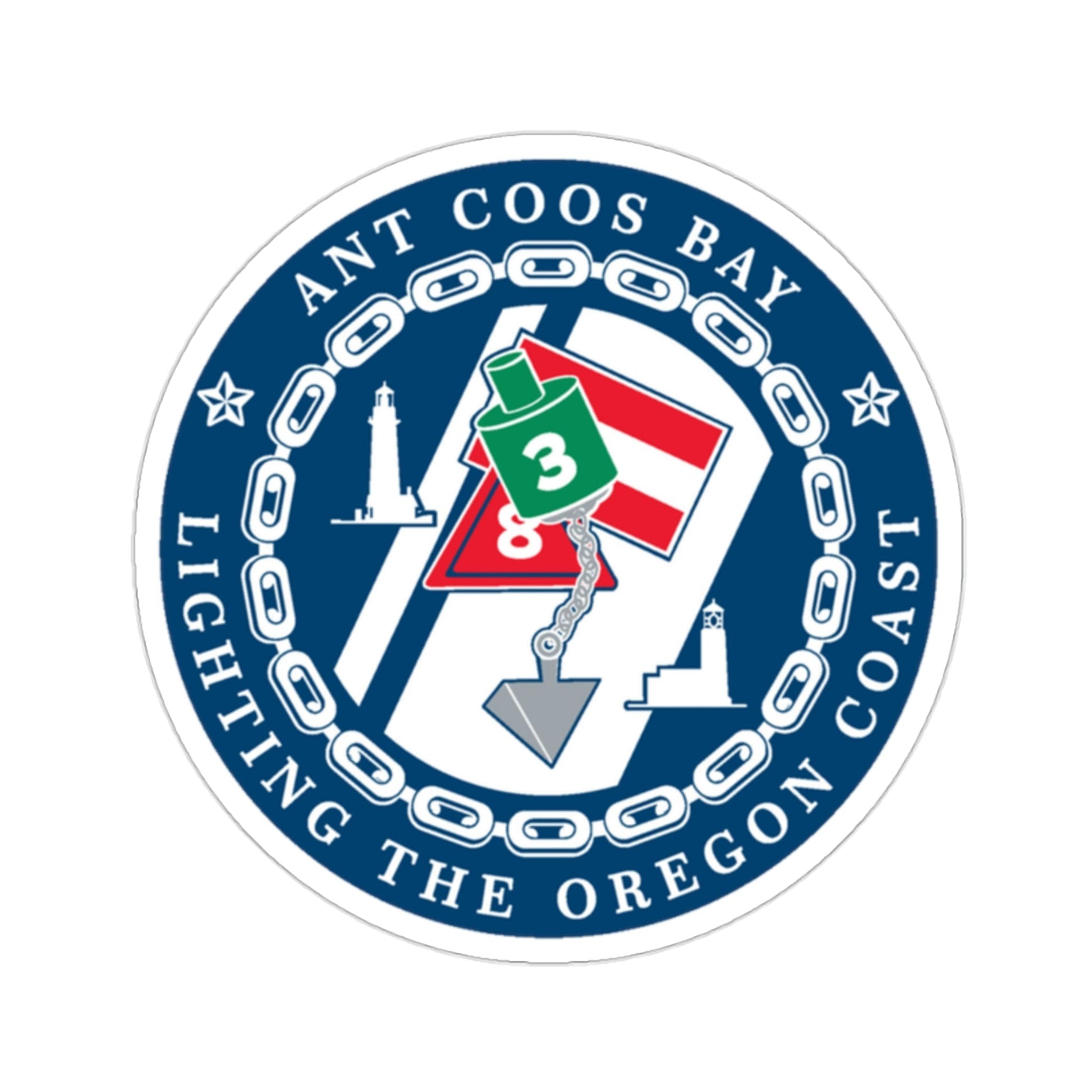 ANT Coos Bay Oregon (U.S. Coast Guard) STICKER Vinyl Die-Cut Decal-2 Inch-The Sticker Space