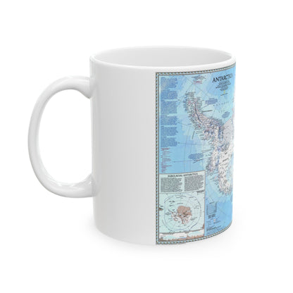 Antarctica (1987) (Map) White Coffee Mug-The Sticker Space