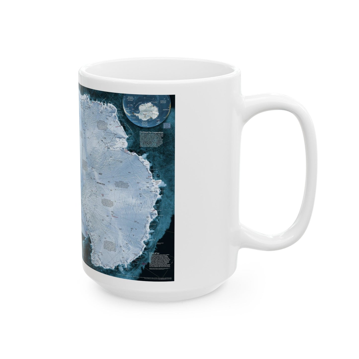Antarctica (2002) (Map) White Coffee Mug-The Sticker Space