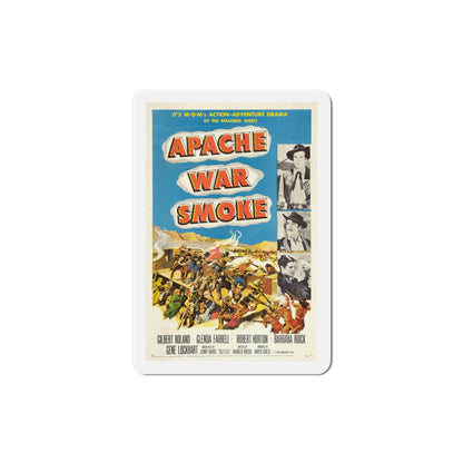 Apache War Smoke 1952 Movie Poster Die-Cut Magnet-4 Inch-The Sticker Space