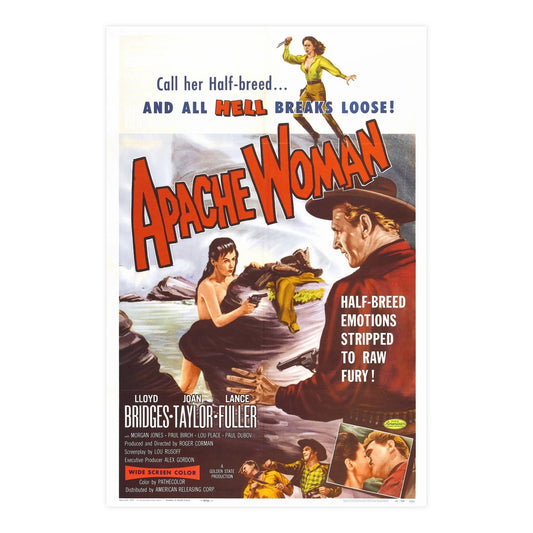 APACHE WOMAN 1955 - Paper Movie Poster-24″ x 36″ (Vertical)-The Sticker Space