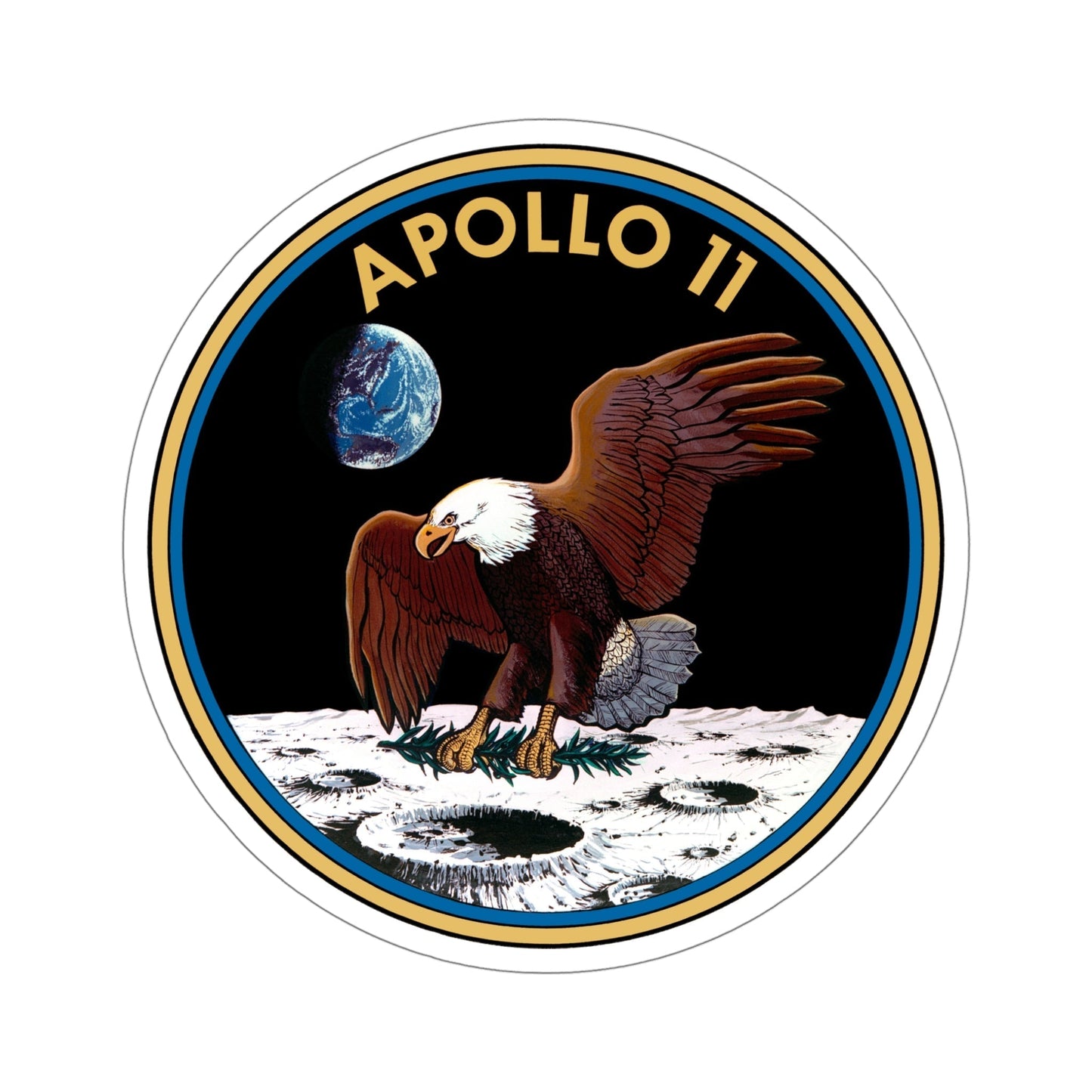 Apollo 11 (NASA) STICKER Vinyl Die-Cut Decal-5 Inch-The Sticker Space