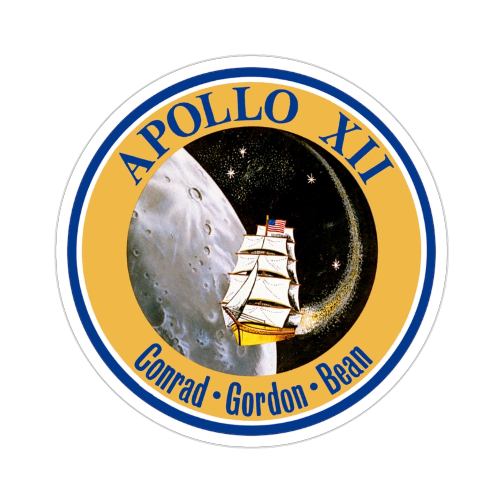 Apollo 12 (NASA) STICKER Vinyl gestanzter Aufkleber – The Sticker