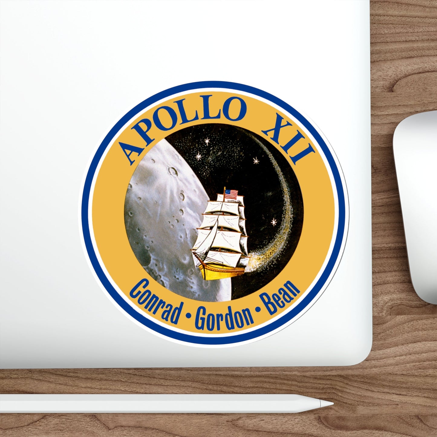 Apollo 12 (NASA) STICKER Vinyl Die-Cut Decal-The Sticker Space