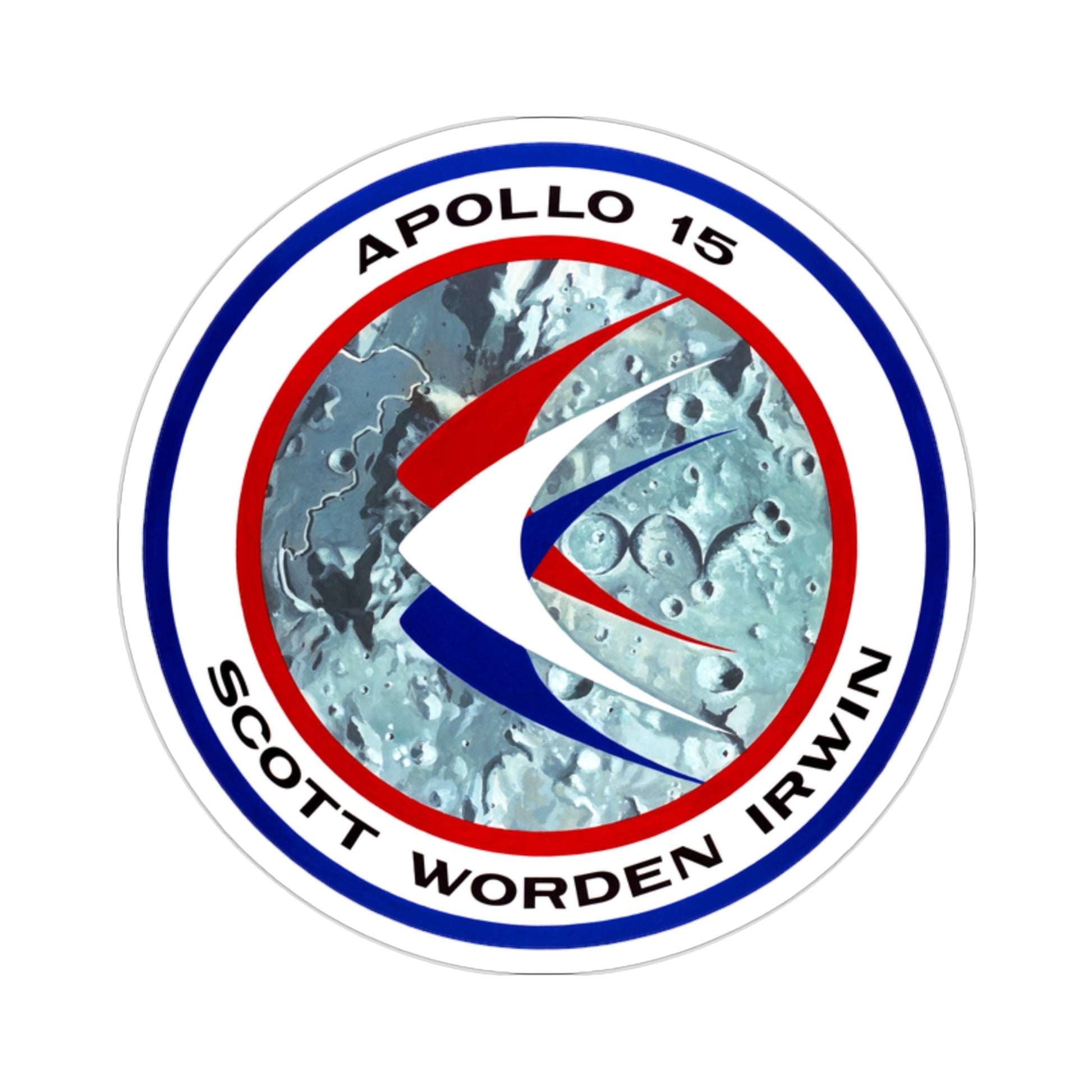 Apollo 15 (NASA) STICKER Vinyl Die-Cut Decal-2 Inch-The Sticker Space