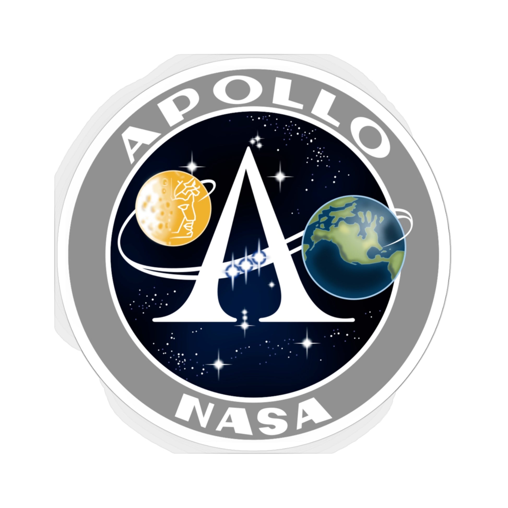 Apollo Program (NASA) STICKER Vinyl Die-Cut Decal-3 Inch-The Sticker Space