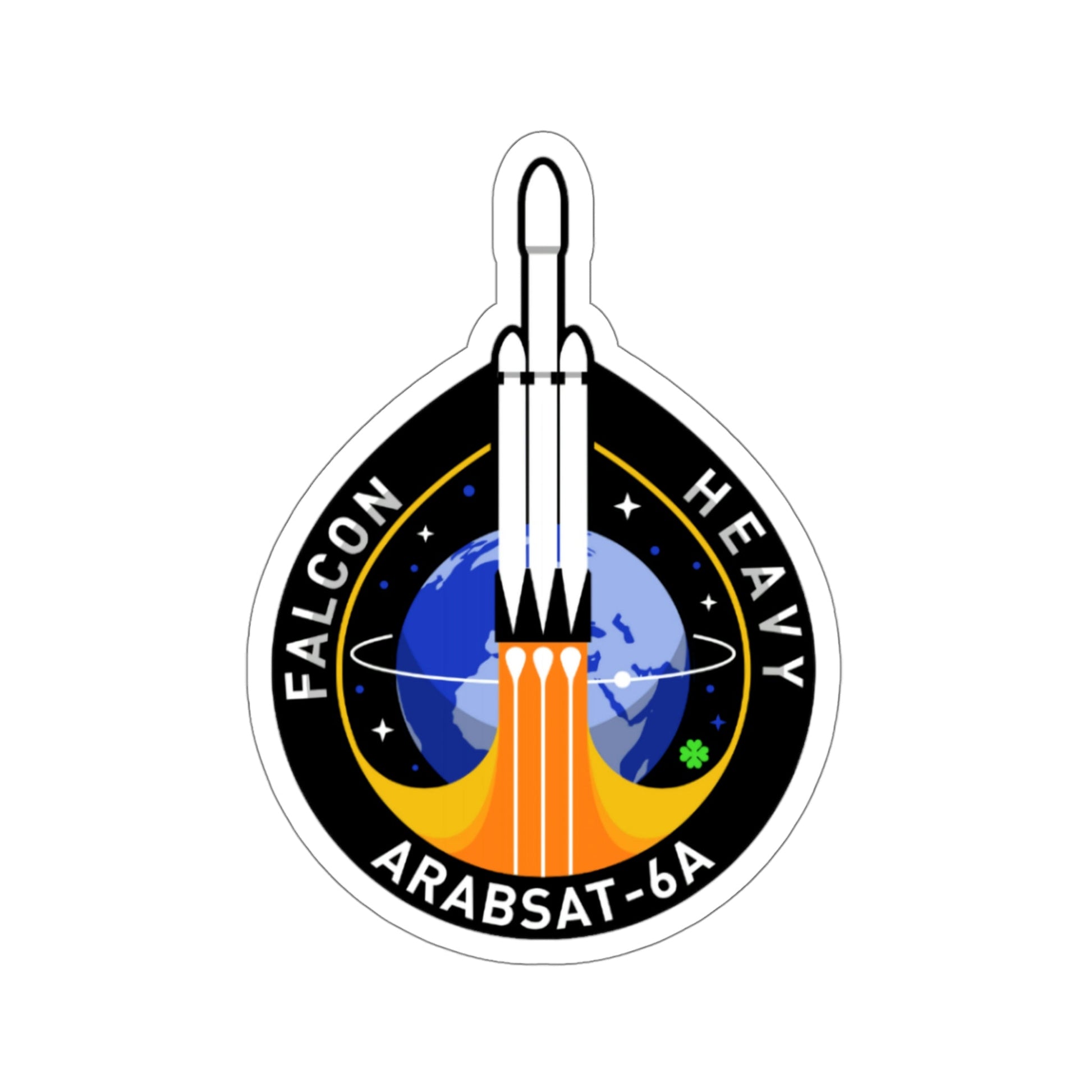 Arabsat 6A (SpaceX) STICKER Vinyl Die-Cut Decal-4 Inch-The Sticker Space
