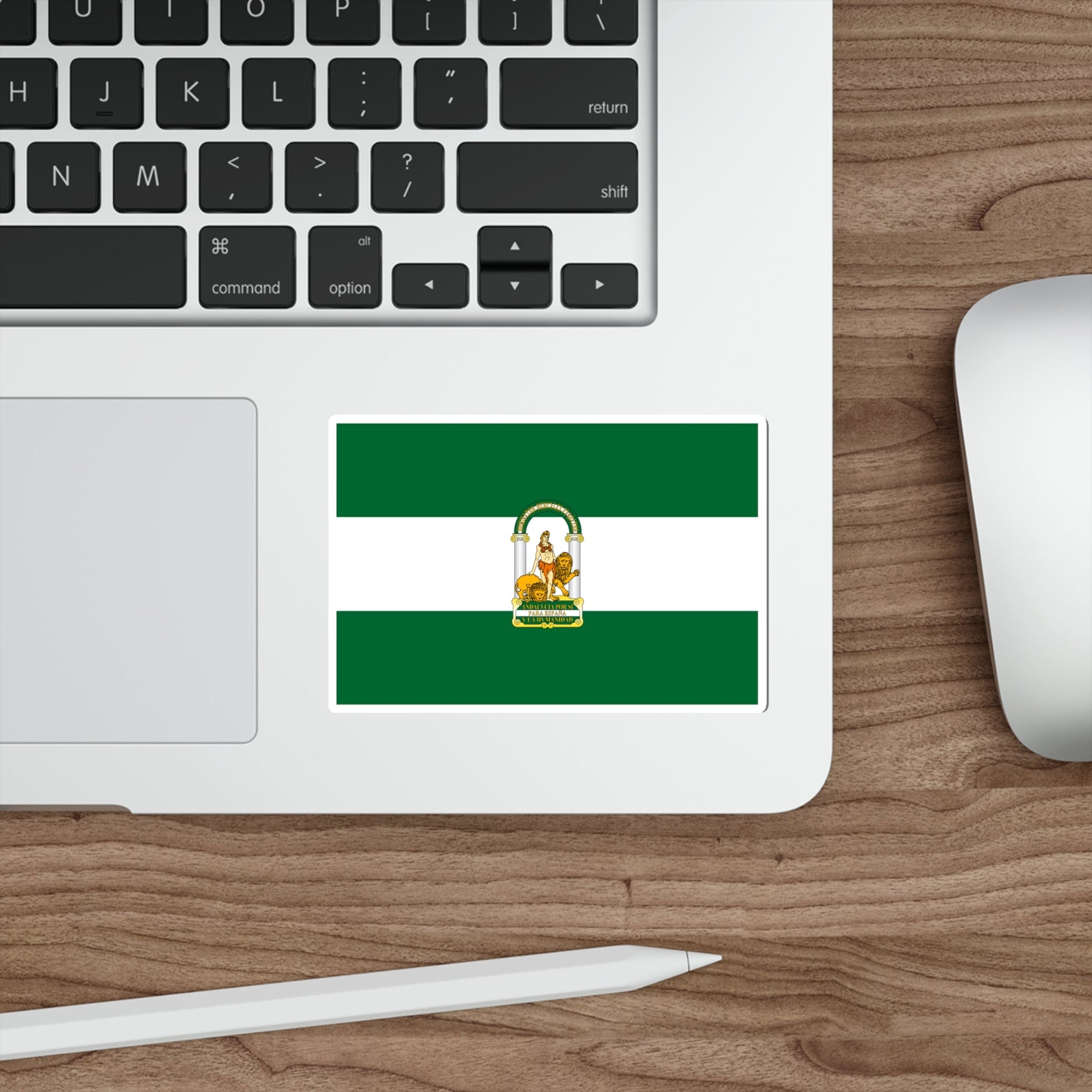 Arbonaida the Flag of Andalusia Spain STICKER Vinyl Die-Cut Decal-The Sticker Space