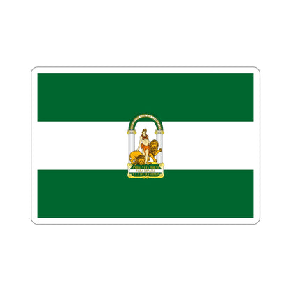 Arbonaida the Flag of Andalusia Spain STICKER Vinyl Die-Cut Decal-3 Inch-The Sticker Space