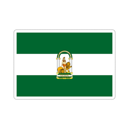 Arbonaida the Flag of Andalusia Spain STICKER Vinyl Die-Cut Decal-5 Inch-The Sticker Space
