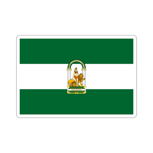 Arbonaida the Flag of Andalusia Spain STICKER Vinyl Die-Cut Decal-6 Inch-The Sticker Space