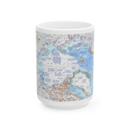 Arctic Ocean (1971) (Map) White Coffee Mug-15oz-The Sticker Space