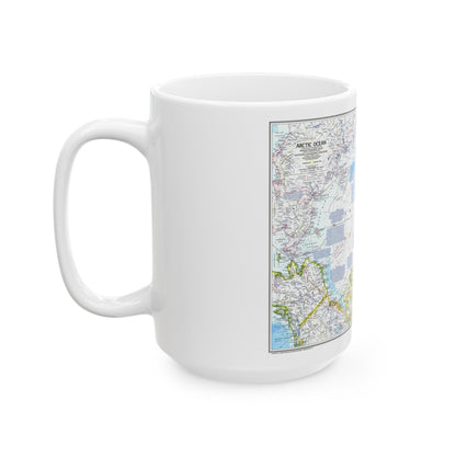 Arctic Ocean (1983) (Map) White Coffee Mug-The Sticker Space