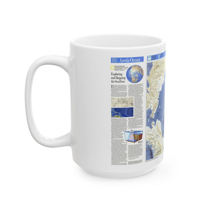 Arctic Ocean (1990) (Map) White Coffee Mug-The Sticker Space