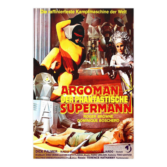ARGOMAN THE FANTASTIC SUPERMAN 1967 - Paper Movie Poster-24″ x 36″ (Vertical)-The Sticker Space