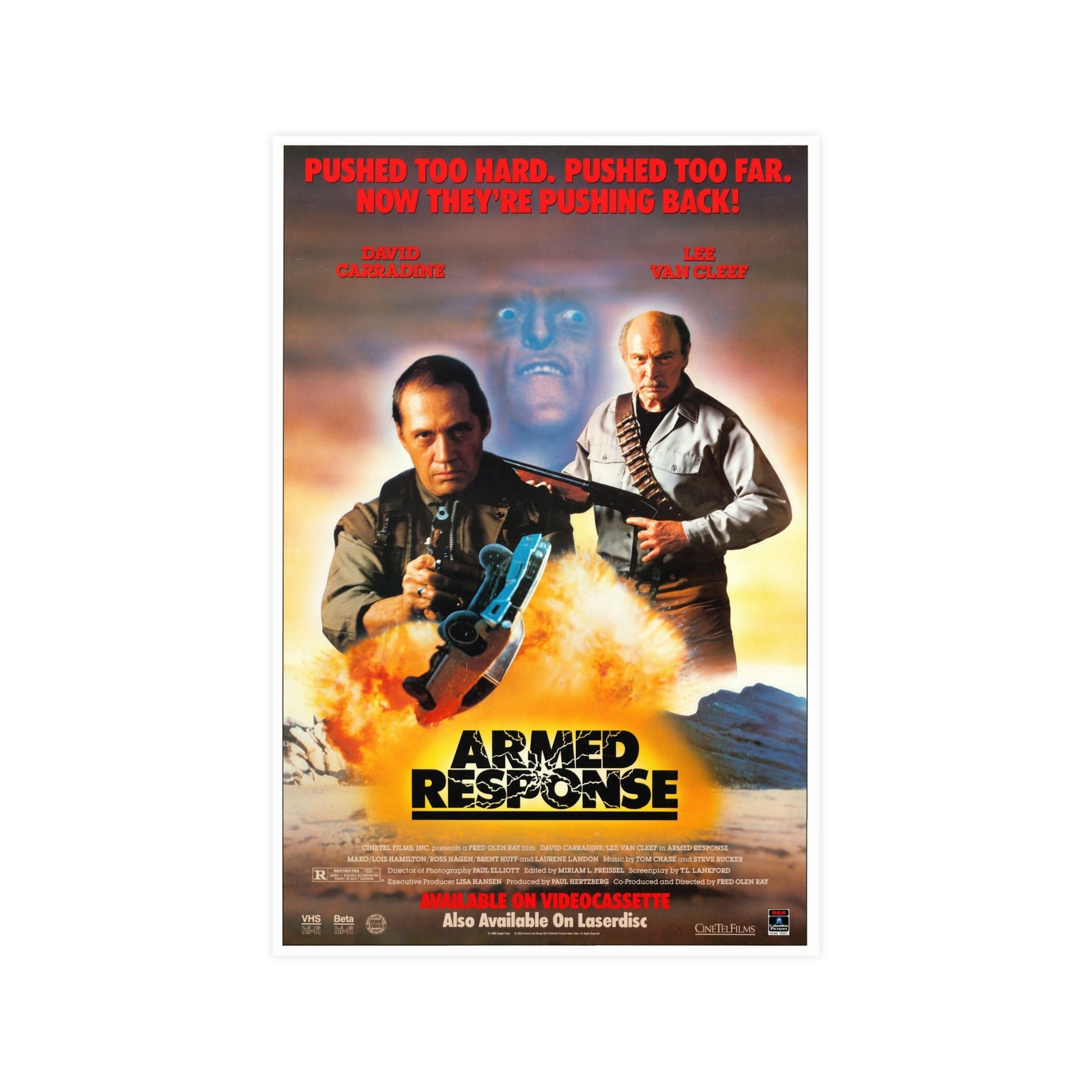 ARMED RESPONSE 1986 - Paper Movie Poster-12″ x 18″ (Vertical)-The Sticker Space