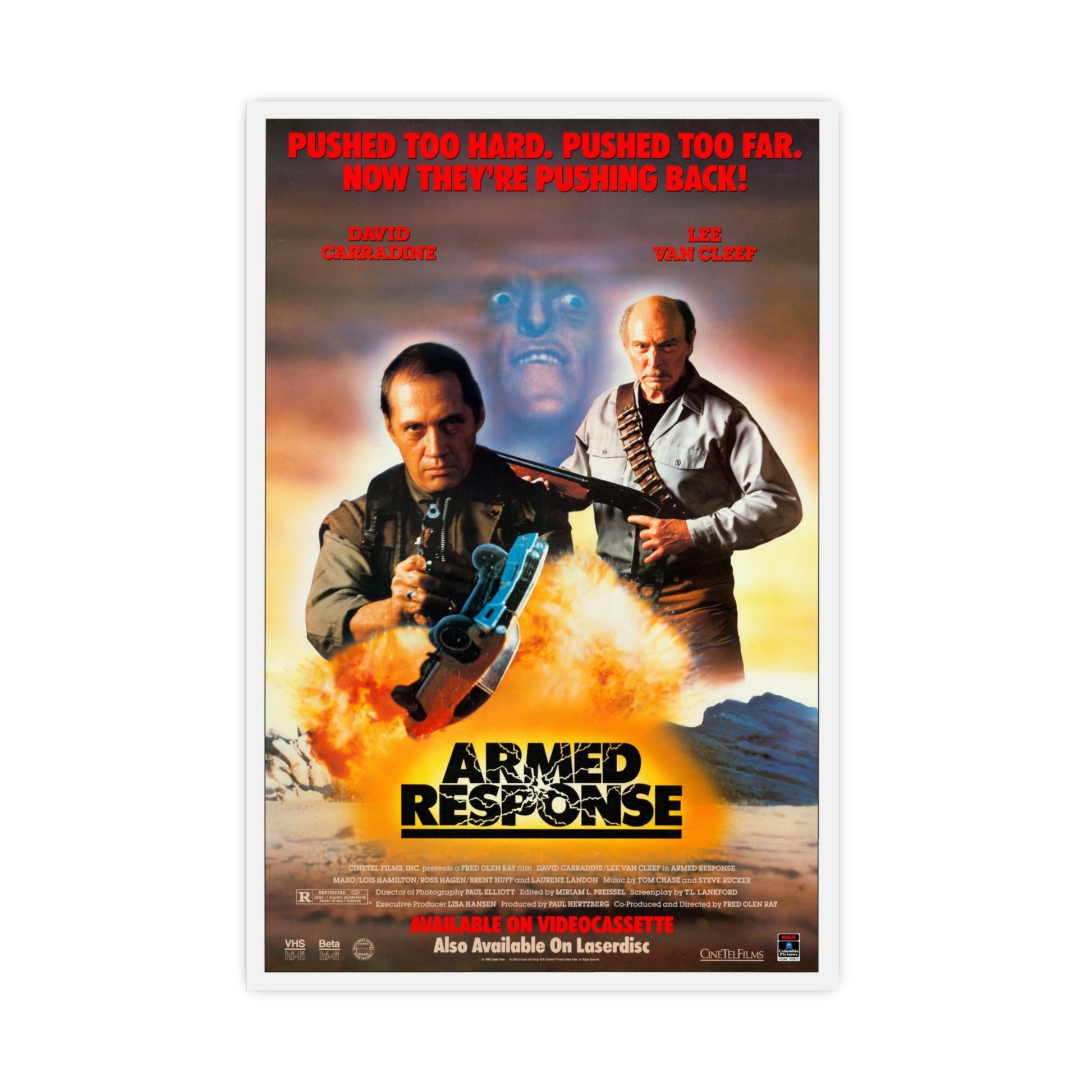 ARMED RESPONSE 1986 - Paper Movie Poster-20″ x 30″ (Vertical)-The Sticker Space