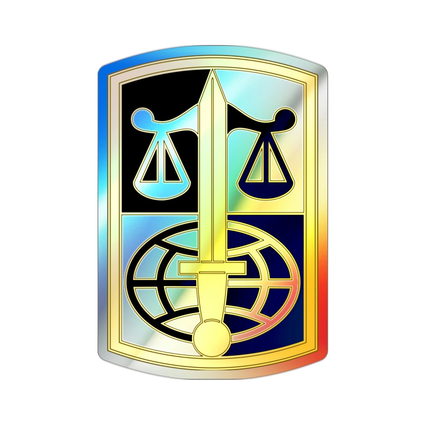 ARMY LEGAL SERVICES AGENCY (U.S. Army) Holographic STICKER Die-Cut Vinyl Decal-2 Inch-The Sticker Space