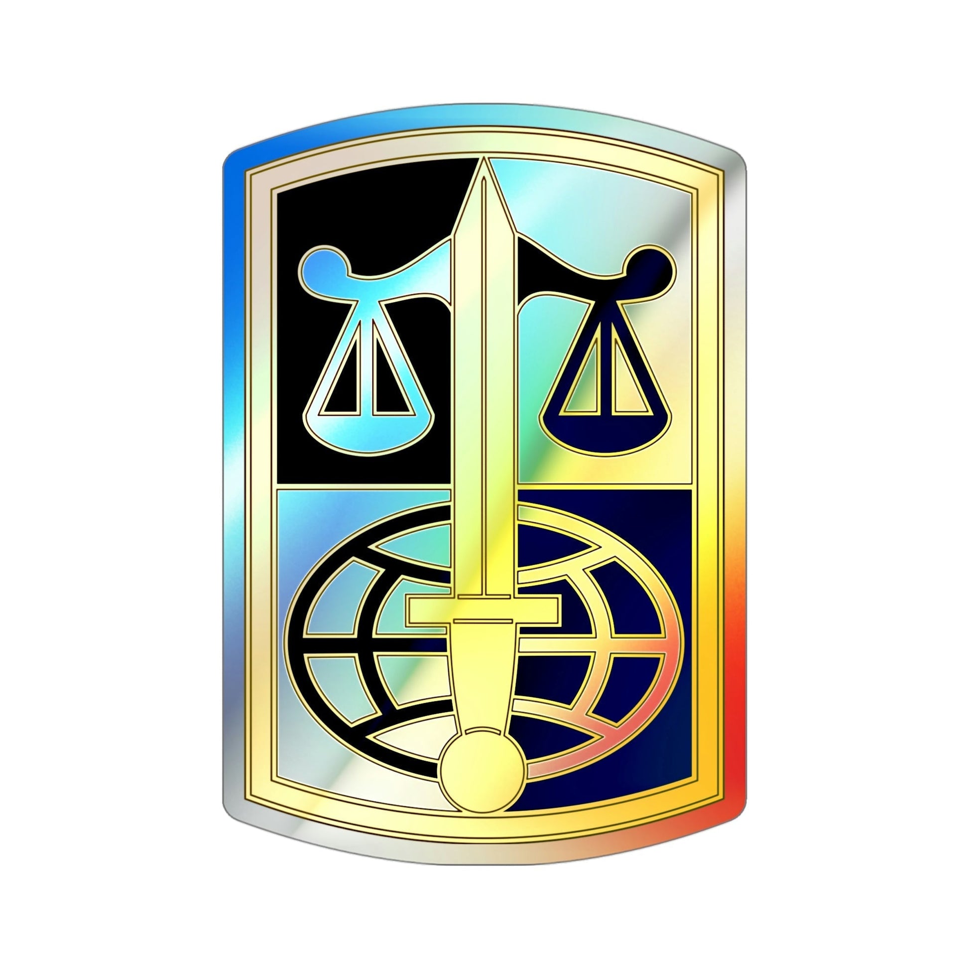 ARMY LEGAL SERVICES AGENCY (U.S. Army) Holographic STICKER Die-Cut Vinyl Decal-4 Inch-The Sticker Space