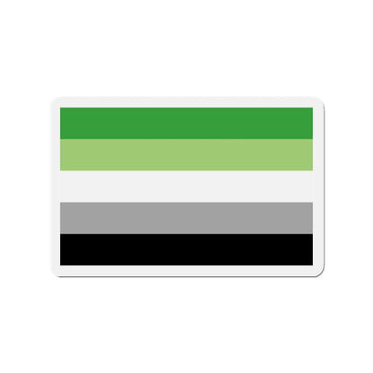 Aromantic Pride Flag - Die-Cut Magnet-2" x 2"-The Sticker Space
