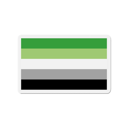 Aromantic Pride Flag - Die-Cut Magnet-3" x 3"-The Sticker Space