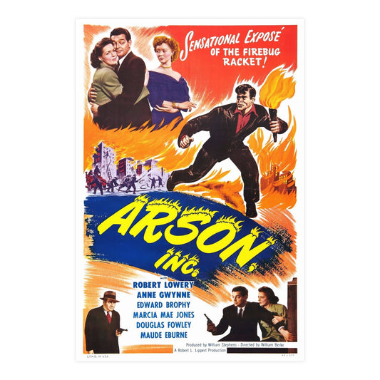 ARSON, INC 1949 - Paper Movie Poster-24″ x 36″ (Vertical)-The Sticker Space