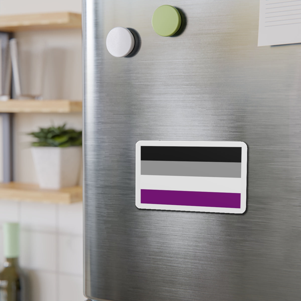 Asexual Pride Flag - Die-Cut Magnet-The Sticker Space