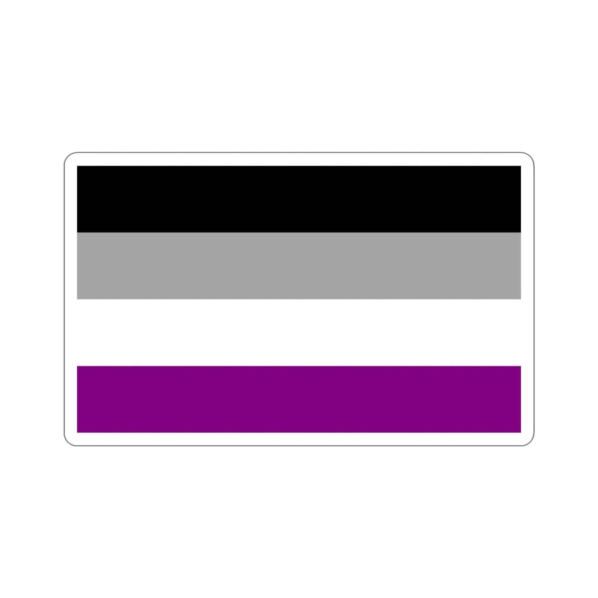 Asexual Pride Flag STICKER Vinyl Die-Cut Decal-3 Inch-The Sticker Space