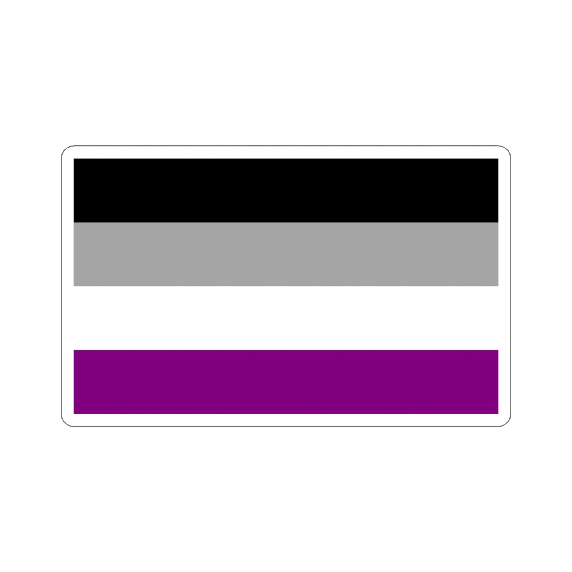 Asexual Pride Flag STICKER Vinyl Die-Cut Decal-4 Inch-The Sticker Space