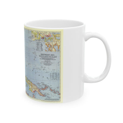 Asia - Southeast (1944) (Map) White Coffee Mug-The Sticker Space
