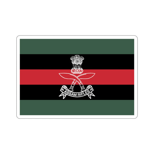 Assam Rifles Flag (India) STICKER Vinyl Die-Cut Decal-6 Inch-The Sticker Space