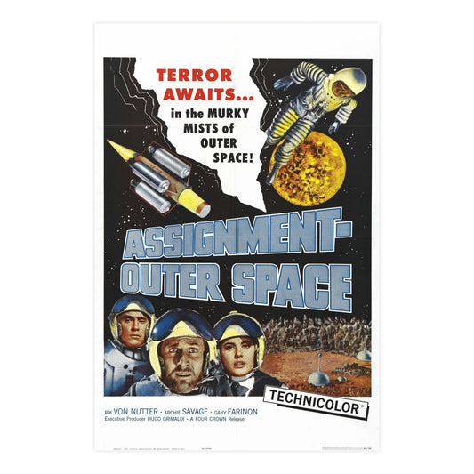 ASSIGNMENT OUTER SPACE 1960 - Paper Movie Poster-24″ x 36″ (Vertical)-The Sticker Space